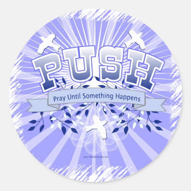 PEGATINA REDONDA EMPUJAR (Anverso)