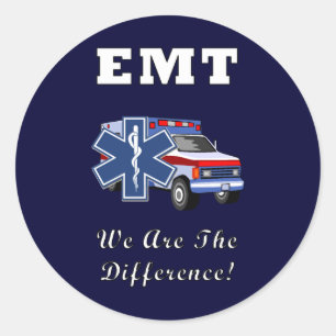 Pegatina Redonda EMT Somos la diferencia
