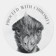 Emu Envelope Seal Sticker | Proceder Con Curiosida