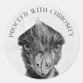 Pegatina Redonda Emu Envelope Seal Sticker | Proceder Con Curiosida