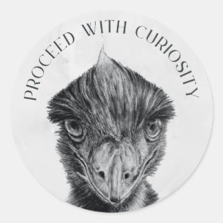 Pegatina Redonda Emu Envelope Seal Sticker | Proceder Con Curiosida