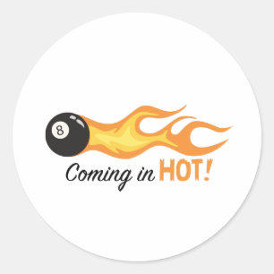 Pegatina Redonda En Caliente