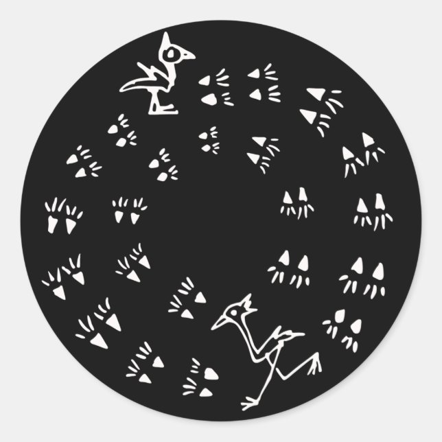 Pegatina Redonda En ejecución (Anverso)