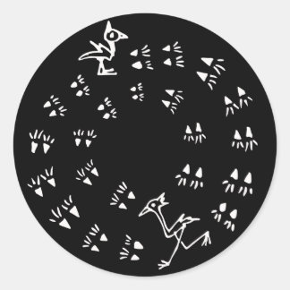 Pegatina Redonda En ejecución