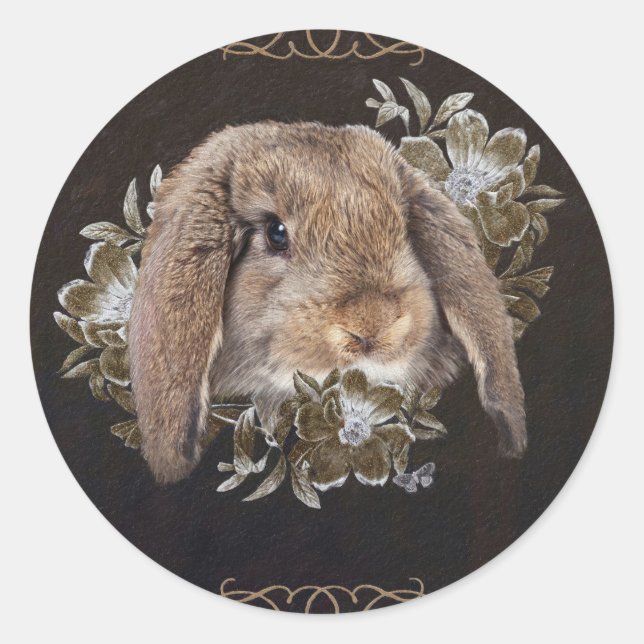 Pegatina Redonda En el Jardín de los Susurros (Anverso)