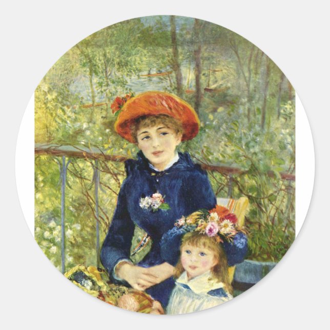 Pegatina Redonda En el Terrasse (Anverso)