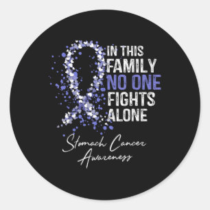 Pegatina Redonda En Esta Familia Solo Lucha Contra El Cáncer De Est