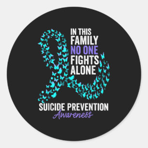 Pegatina Redonda En Esta Semana De Prevención Del Suicidio De La Fa