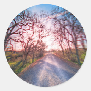 Pegatina Redonda En la luz