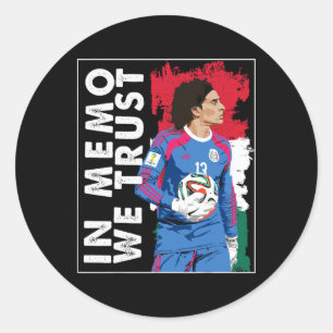 Pegatina Redonda En Memo Ochoa Confiamos Fútbol Mexicano