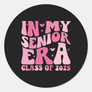 Pegatina Redonda En Mi Época Anterior Cl De 2025 Retro Senior 2025