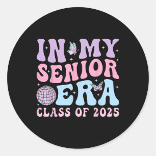 Pegatina Redonda En Mi Época Anterior Cl De 2025 Senior 2025 Gradua