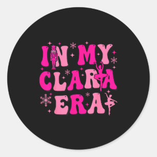 Pegatina Redonda En Mi Era de Clara Cascanueces Ballet Clara Azúcar