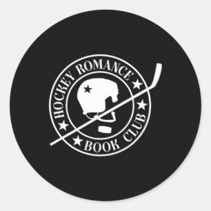 Pegatina Redonda En Mi Era de Romance de Hockey Romance Club de Lib