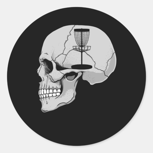 Pegatina Redonda En Mi Mente, El Gracioso Golf De Disco (Anverso)