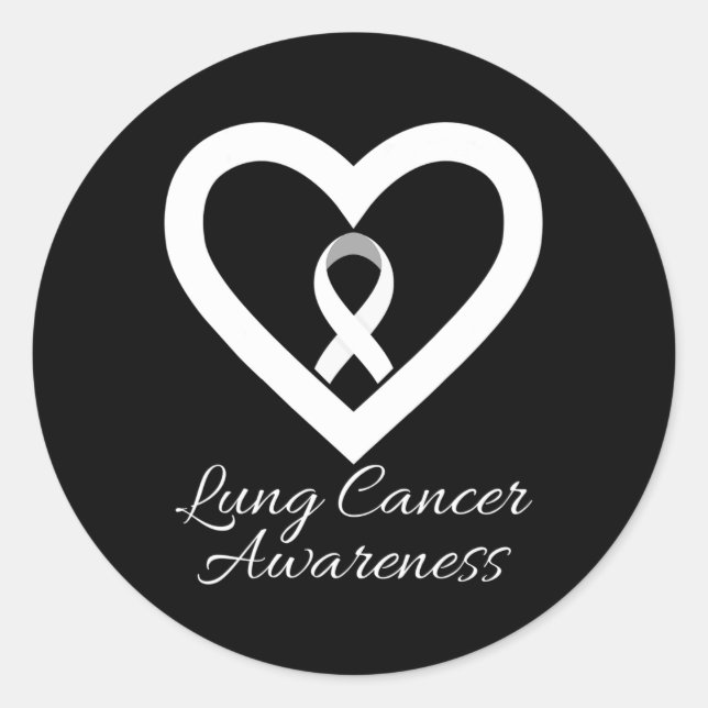 Pegatina Redonda En Noviembre Usamos Conciencia Sobre El Cáncer De  (Anverso)