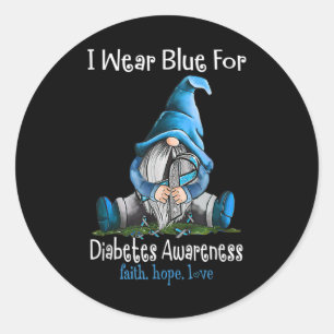 Pegatina Redonda En Noviembre Vivimos La Conciencia Sobre La Diabet