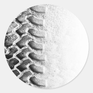 Pegatina Redonda En pista