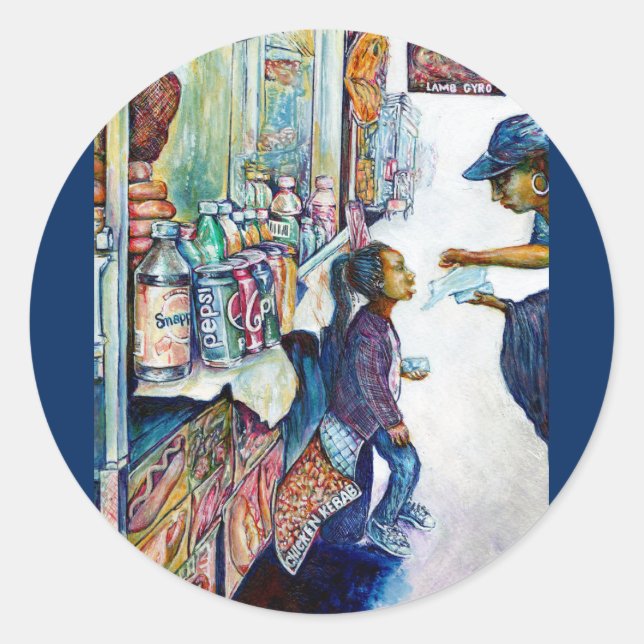 Pegatina Redonda En última instancia genera esperanza (Anverso)