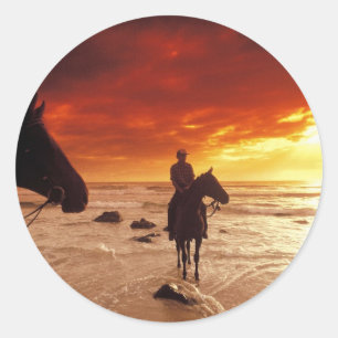 Pegatina Redonda Encabezado para el hogar