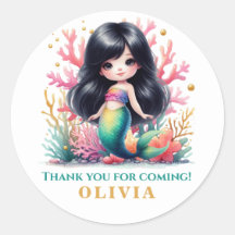 Encantador cumpleaños mágico de la sirena gracias