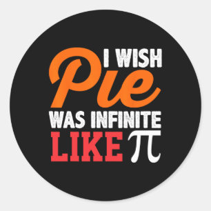 Pegatina Redonda Encantador Geek Pi Day