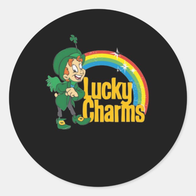 Pegatina Redonda Encantamientos Lucky Charms (Anverso)