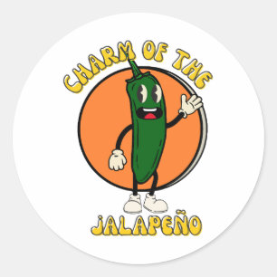 Pegatina Redonda Encanto del Jalapeño