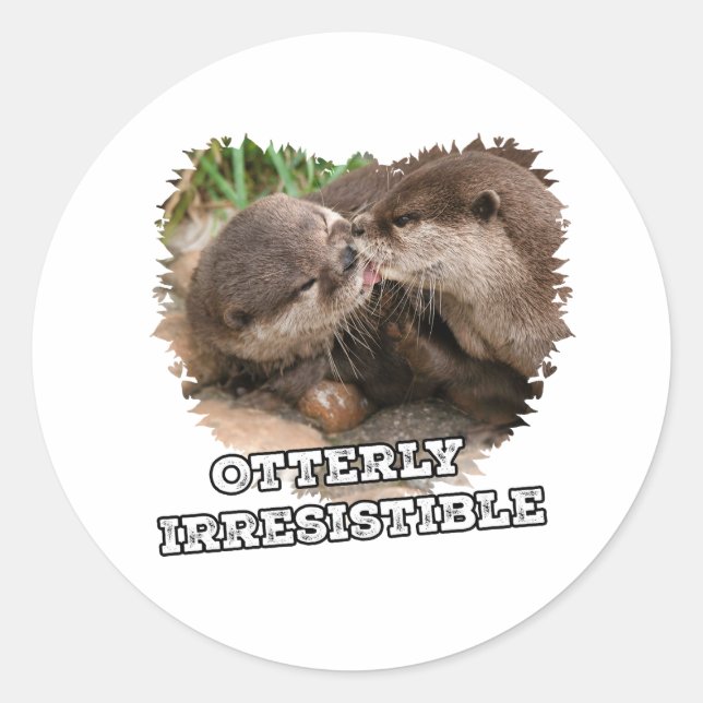 Pegatina Redonda Encanto totalmente irresistible (Anverso)