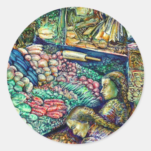 Pegatina Redonda Enceladus (Anverso)