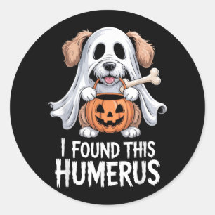 Pegatina Redonda Encontré este disfraz de Halloween Húmero 1