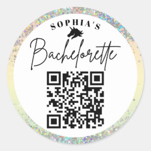 Pegatina Redonda Encontró Su Bebida De Código QR Para Bachillerato