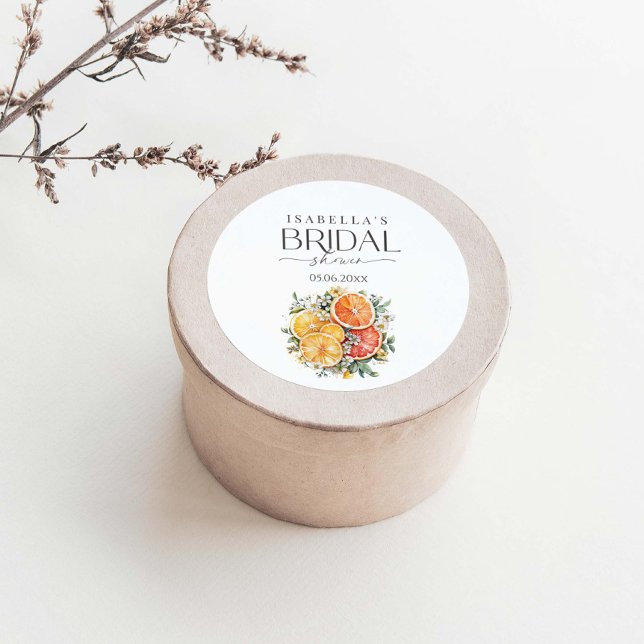 Pegatina Redonda Encontró Su Principal Ducha De Brigada De Citrus D (Subido por el creador)