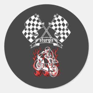 PEGATINA REDONDA ENCUENTRO DE MOTOCICLETAS STURGIS 2025 RALLY DE MO