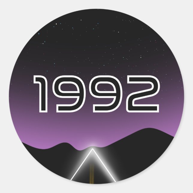 Pegatina Redonda Encuentros de 1992 (Anverso)