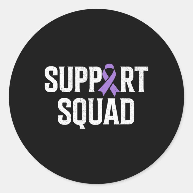 Pegatina Redonda End Overdose Support Squad Overdose Awareness 1  (Anverso)