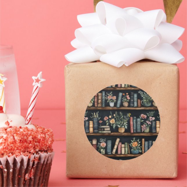 Pegatina Redonda  Endless Books Retro (Fiesta)