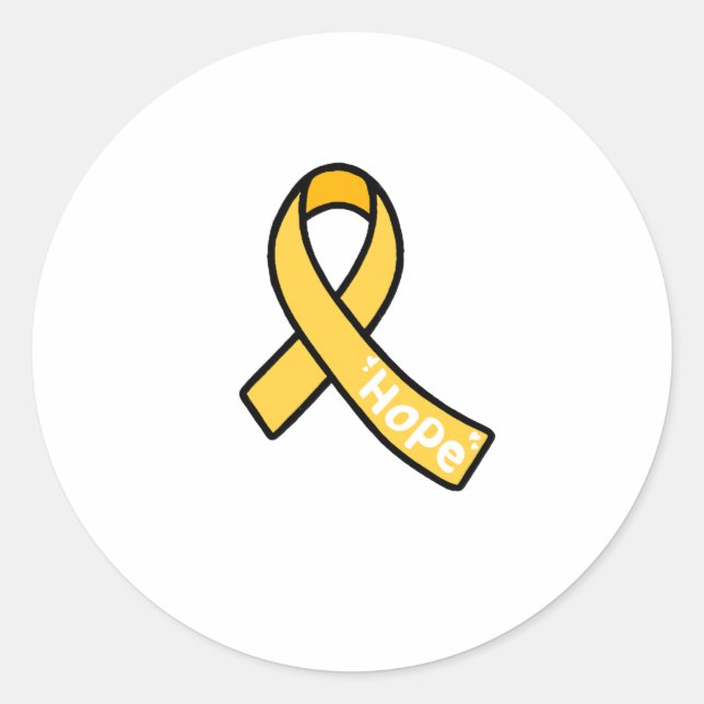 Pegatina Redonda Endometriosis Ribbon  (Anverso)