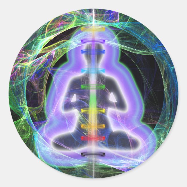 Pegatina Redonda Energía (Anverso)