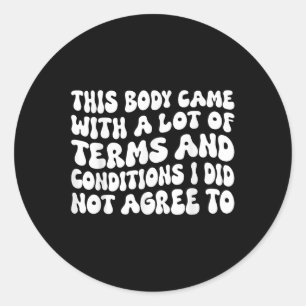 Pegatina Redonda Enfermedad Crónica Invisibilidad Discapacidad Rara