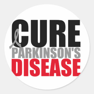 Pegatina Redonda Enfermedad de Parkinsons de la CURACIÓN