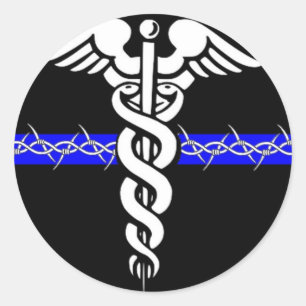 Pegatina Redonda Enfermera de las correcciones