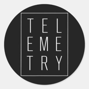 Pegatina Redonda Enfermera de Telemetría Diseño para Enfermeras del