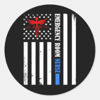 Enfermera de urgencias Bandera de Estados Unidos