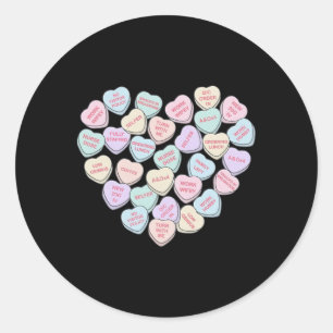 Pegatina Redonda Enfermera Día de San Valentín Camas Med Surg Rn Co
