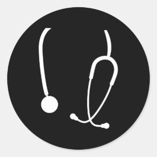 Pegatina Redonda Enfermera Médica de enfermería divertida