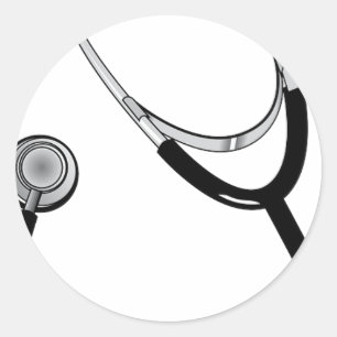 Pegatina Redonda Enfermera médico Medicina Deportiva Paz Destino Am