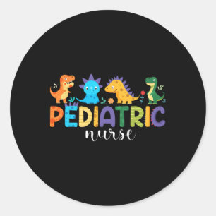 Pegatina Redonda Enfermera Pediátrica Peds Enfermería Apreciación d