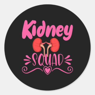 Pegatina Redonda Enfermería Nefrología Diálisis Enfermedad renal En
