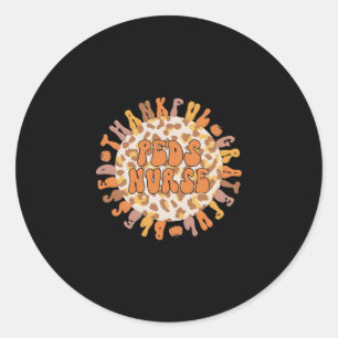 Pegatina Redonda Enfermería pediátrica de Enfermería para Niños de